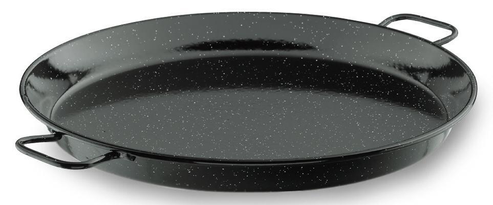 Lacor Paellapfanne Esmaltada emailliert schwarz mit Griffen