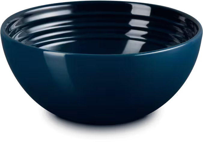 Le Creuset Snackschale nuit blau Keramikschale rund