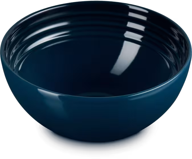 Le Creuset Snackschale nuit dunkelblau Keramik Schale für Snacks