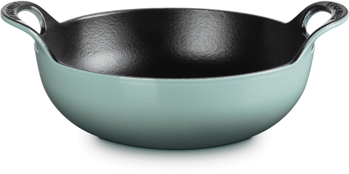 Le Creuset Balti Dish sea salt gusseiserne Schale mit Griffen