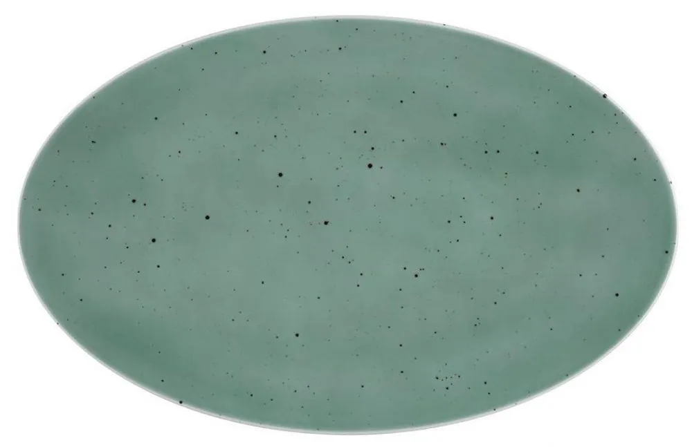 Seltmann Weiden Coup Servierplatte petrol oval Fine Dining Country Life