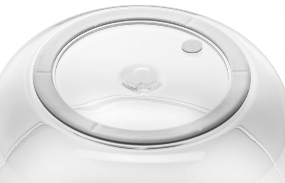 Silit Salatschleuder grün mit transparentem Deckel und Drehknopf