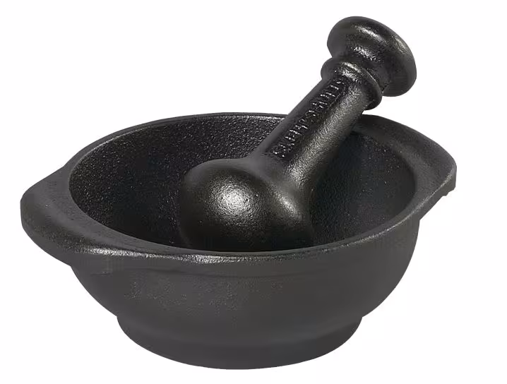 Skeppshult Mörser 8 cm Gusseisen mit Stößel
