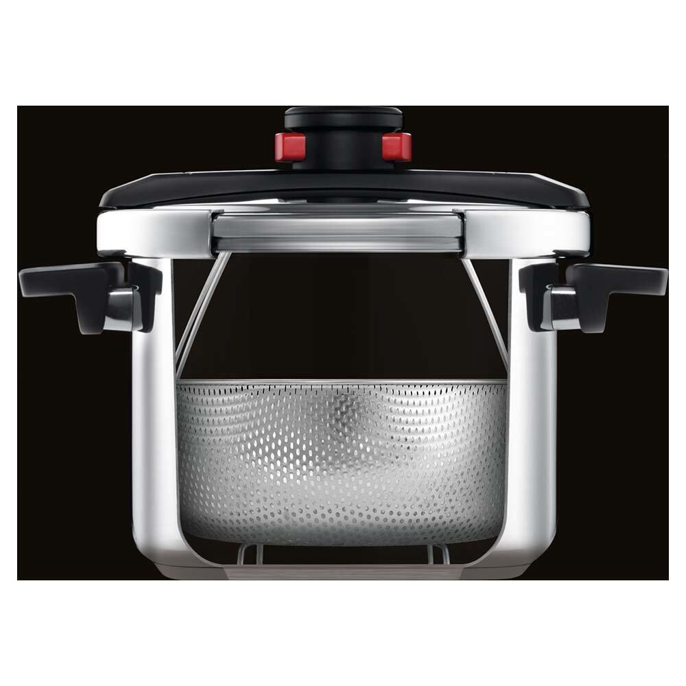 Woll Schnellkochtopf Pressure Pro 6 L mit Deckel Dünsteinsatz