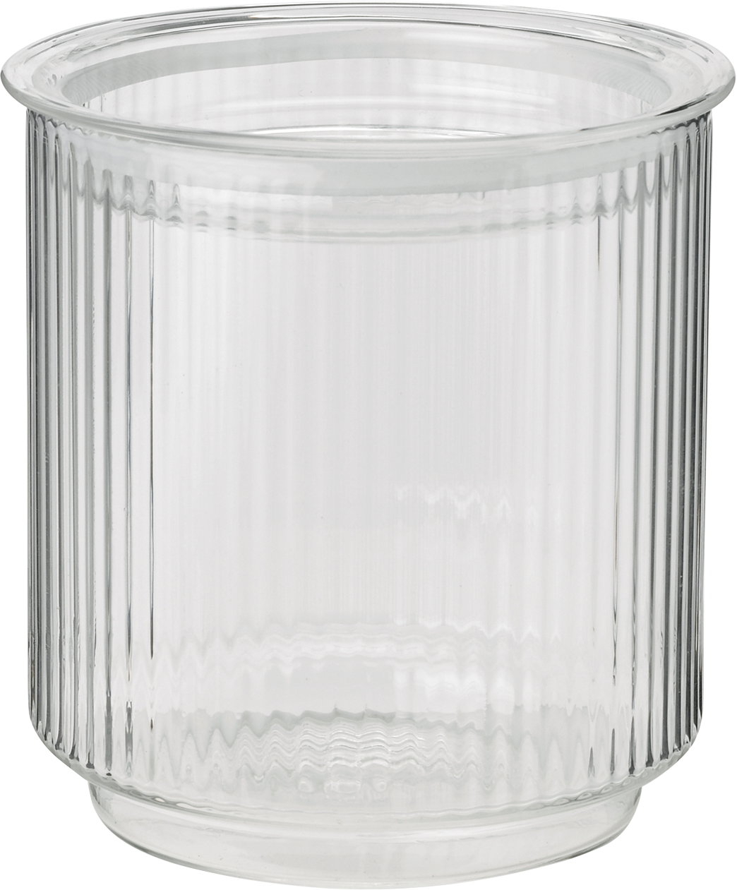 Stelton Pilastro Aufbewahrungsglas geriffeltes Glas mit Deckel