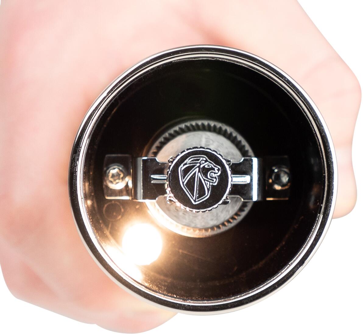 Peugeot Zeli elektrische Pfeffermühle Mahlwerk Detailansicht