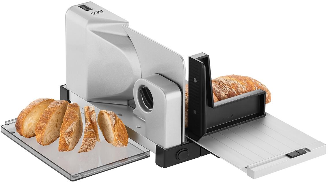 ritterwerk ritter Allesschneider icaro 5 schneidet Brot Scheiben