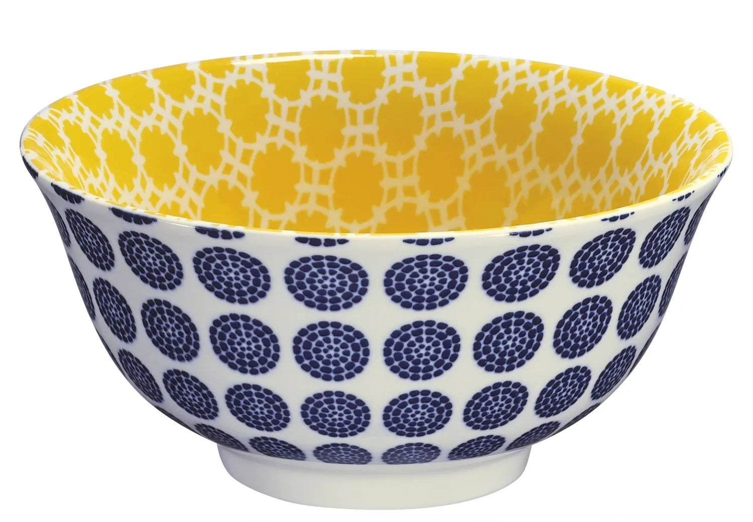 cilio Bowl Amici 15,5 cm mit Punkten blau gelb
