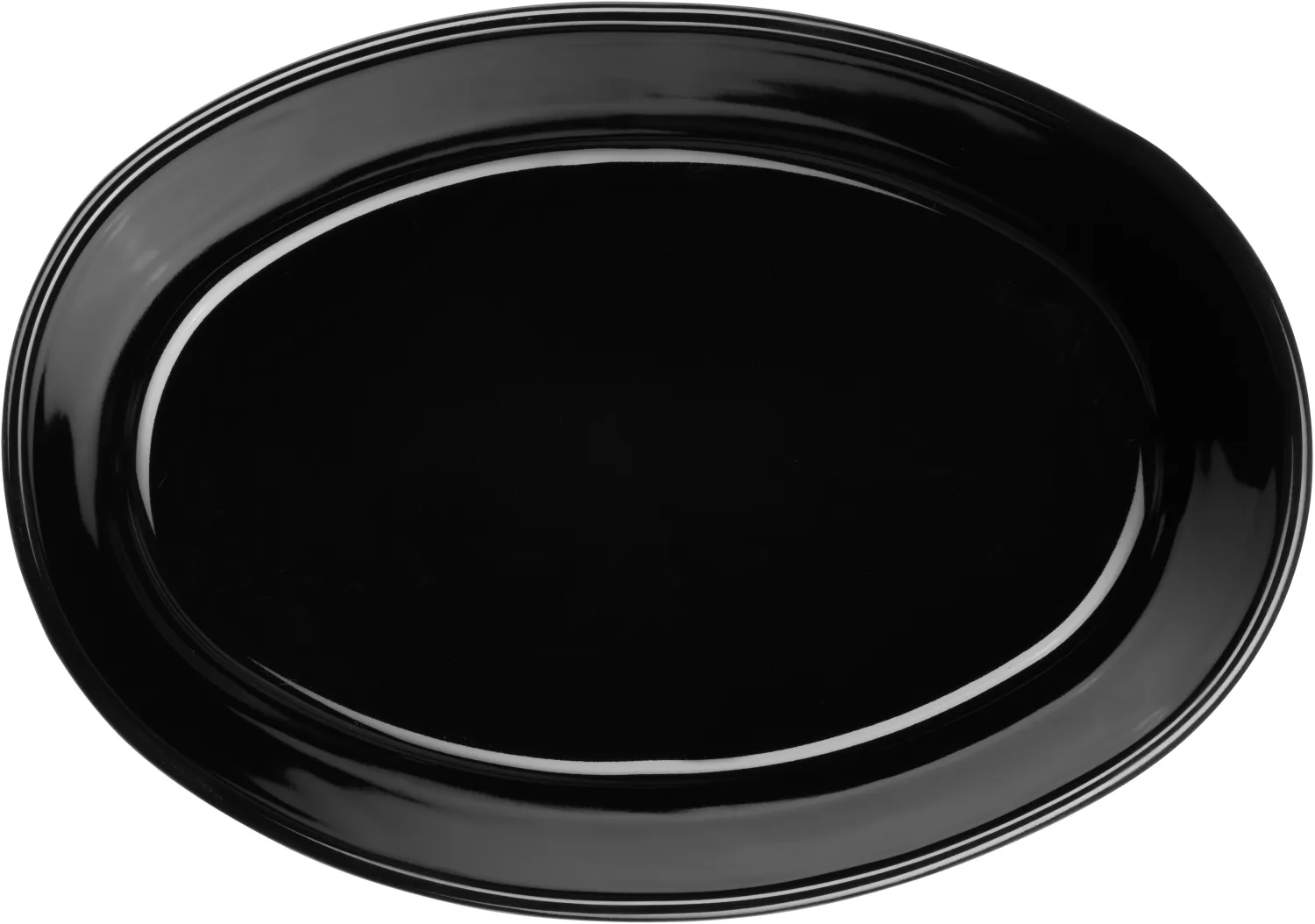 ASA Auflaufform oval kitchen'art in schwarz matt