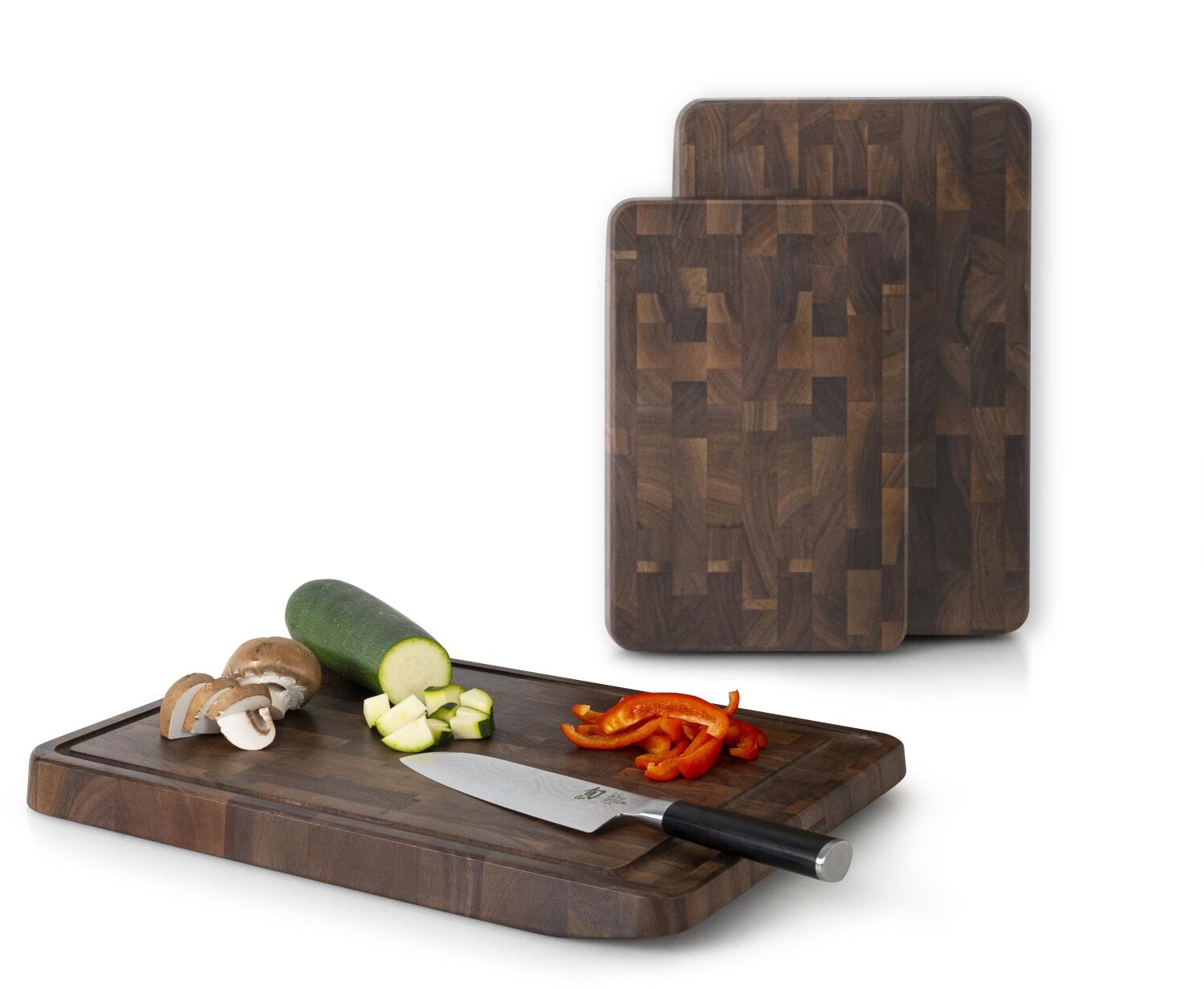 Continenta Schneidebrett aus Walnuss Stirnholz