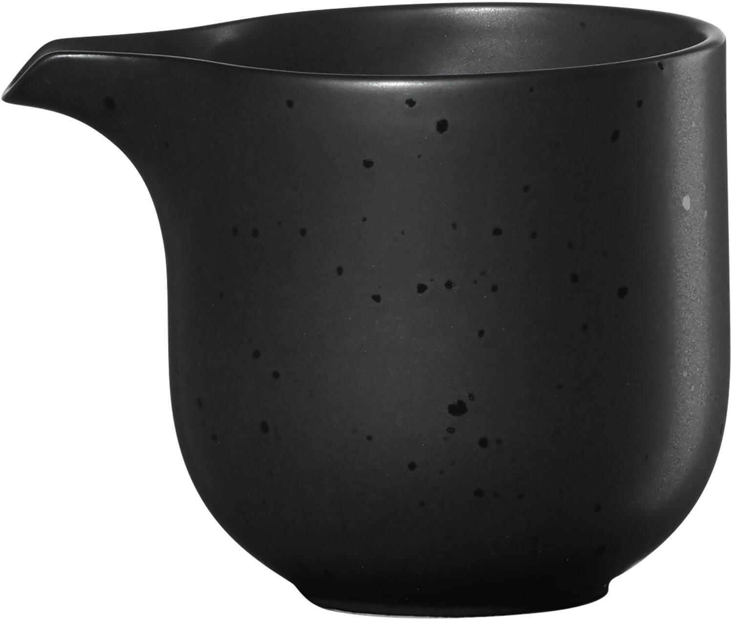 ASA Gießer Coppa Kuro schwarz, Keramik Milchkännchen mit Ausguss