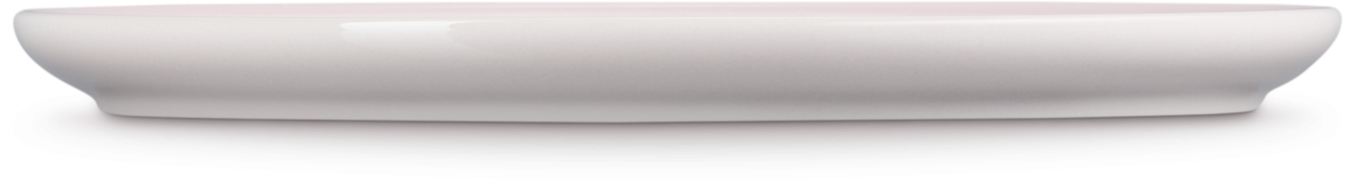 Le Creuset Frühstücksteller Coupe shell pink Keramik Teller seitlich