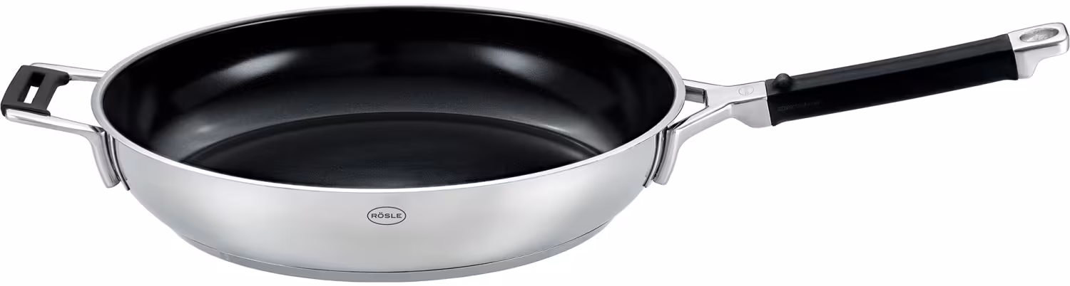 Rösle Bratpfanne Silence PRO ProCeraPlus mit Griff und Gegengriff