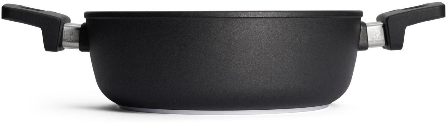 Woll Guss-Kasserolle Titanium Nowo mit Deckel und Griffen