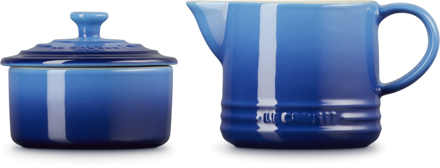 Le Creuset Zucker- & Milchset Signature in azure KochForm