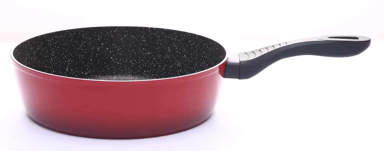 SSW Aluminium-Pfanne Crispy Natura Big Red rot mit Griff