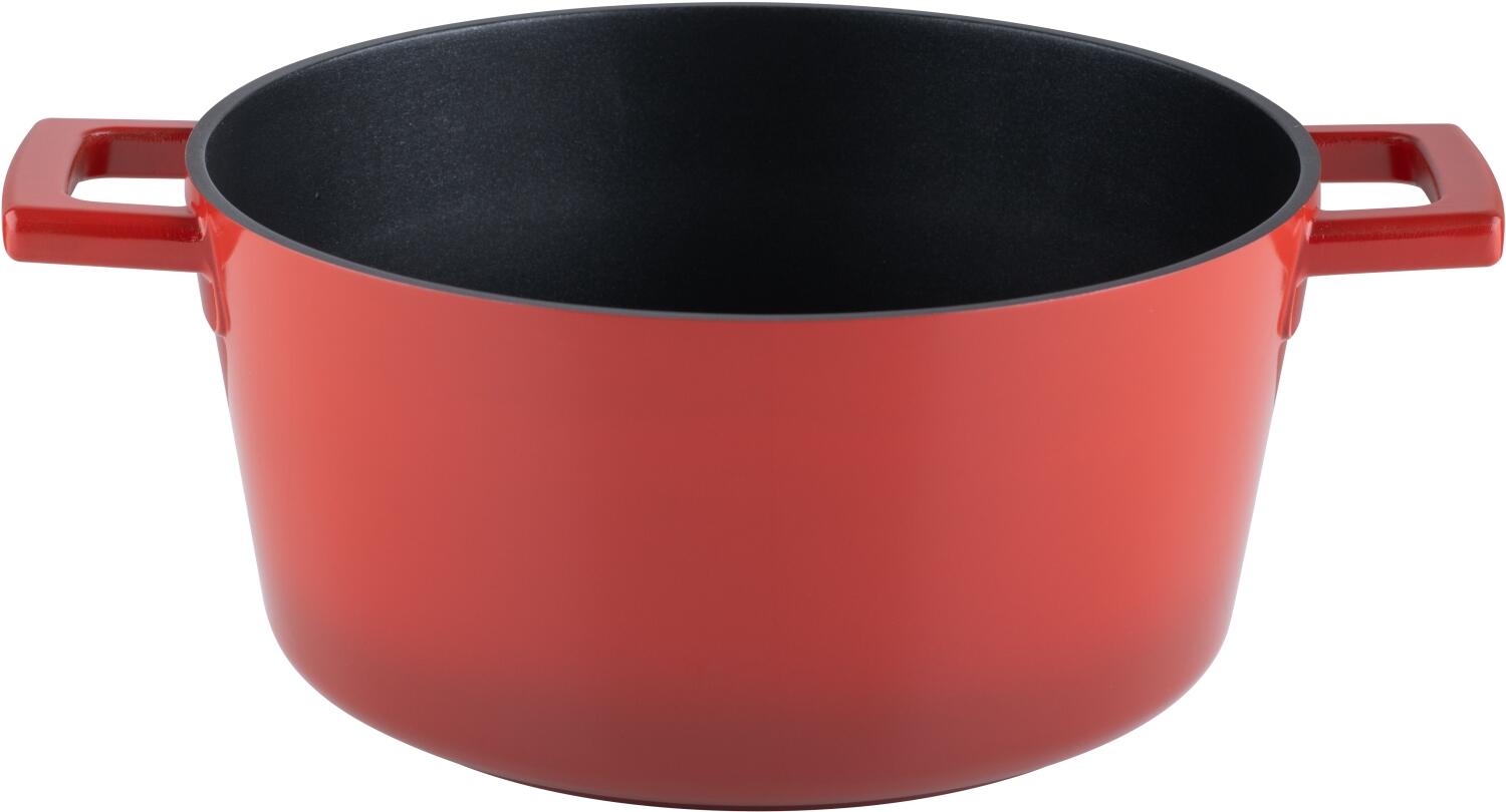 Kelomat Schmortopf Keramika Red rot mit Griffen