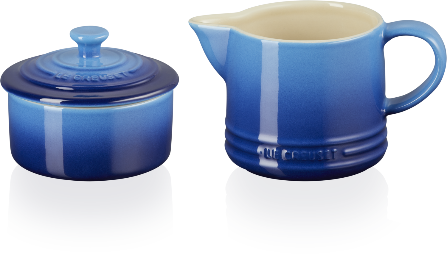 Le Creuset Zucker- & Milchset Signature in azure KochForm