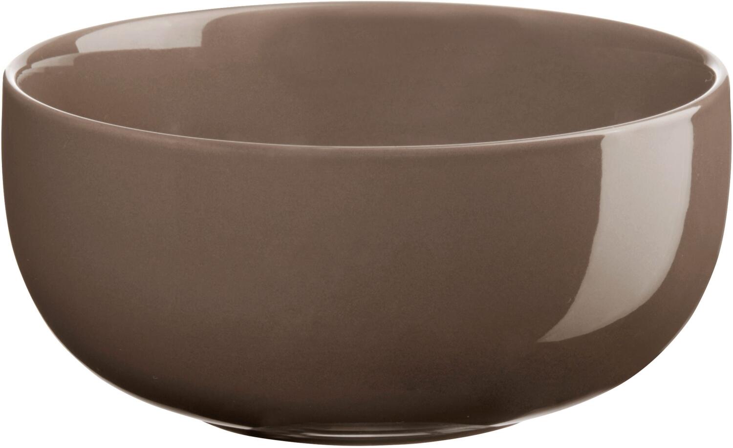 ASA Schale Coppa Kaori groß, braune Keramikschale glänzend matt