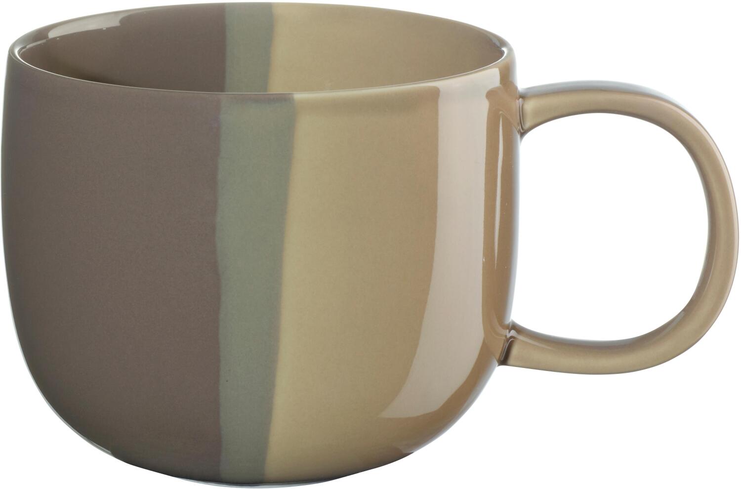 ASA Henkelbecher Joy toffee Keramik Kaffeebecher mit Henkel