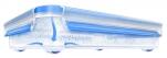 Emsa Clip & Close Aufschnittboxsystem rechteckig, flache Frischhaltedose blau