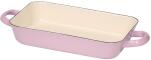 Riess Emaille Auflaufform rosa mit Griffen aus Emaille