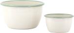 Kockums Emaille Schüssel Cream Lux Set zwei Größen