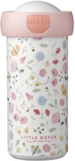 Mepal Verschlussbecher CAMPUS flowers butterflies mit Blumenmuster rosa Deckel