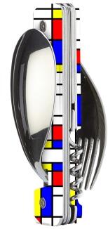 Akinod Multifunktionales Besteck Abstraktion Löffel Gabel Korkenzieher 13h25