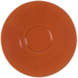 Eschenbach Porzellan Untertasse 12 cm in orange-braun