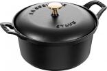 Staub Schmortopf La Coquette in schwarz