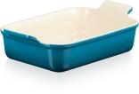 Le Creuset Auflaufform Tradition, rechteckig in deep teal