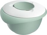 Westmark Rührschüssel mit zweigeteiltem Deckel in mintgrün-weiß