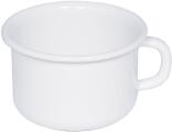 Riess Kaffeeschale aus Emaille in weiß