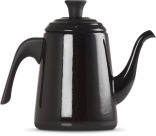 Le Creuset Wasserkessel Drip in schwarz