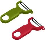 Kuhn Rikon Swiss Peeler Sparschäler Set 2-teilig rot und grün