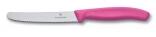 Victorinox Tomaten- und Wurstmesser mit Wellenschliff, 11 cm, pink