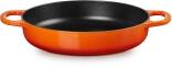 Le Creuset Servierpfanne Signature mit zwei Griffen in ofenrot