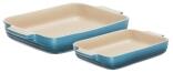 Le Creuset Auflaufform 2er-Set, rechteckig in marine