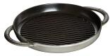 Staub Grillpfanne rund in graphitgrau