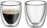 WMF Kult doppelwandige Espressotassen Glas Set 2-teilig