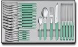 Victorinox Swiss Modern Besteck-Set mit Tomatenmessern, 24-teilig, minzgrün