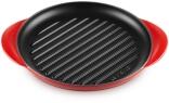 Le Creuset Grillplatte rund in kirschrot