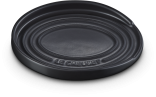 Le Creuset Löffelablage oval, 16 cm in schwarz matt