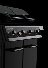 Outdoorchef Gasgrill Dualchef 425 G Schwarz 4 Brenner mit perfekter Hitzeverteil