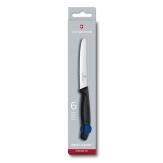 Victorinox Swiss Classic Tafelmesser Standard mit Wellenschliff, 11 cm, blau, 6-teilig