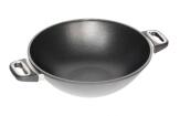 AMT Wok aus Aluguss, 32 cm mit 2 Seitengriffen