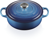 Le Creuset Sauteuse Signature aus Gusseisen in azure