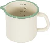 Kockums Sauciere mit Skala aus Emaille, Cream Lux