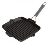 Staub Grillpfanne quadratisch aus Gusseisen